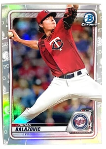2020 BOWMAN CHROME DRAFT JORDAN BALAZOVIC MINNESOTA TWINS REFRACTOR #BD-58 - Picture 1 of 1