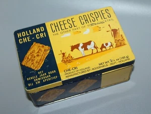 Vintage Sammlerstück Holland Che-Cri Käse Crispies 6 1/2 Oz. Dose - Bild 1 von 8