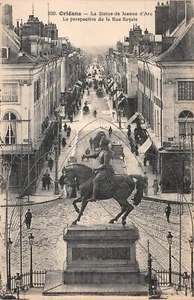 CPA ORLÉANS la statue de Jeanne d'Arc la perspective de la rue Royale (236231) - Imagen 1 de 2