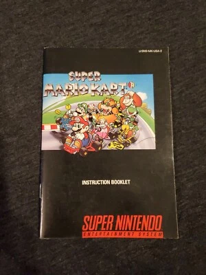 Super Mario Kart Instruction Booklet Manual Super Nintendo SNES  - Image 1 of 4