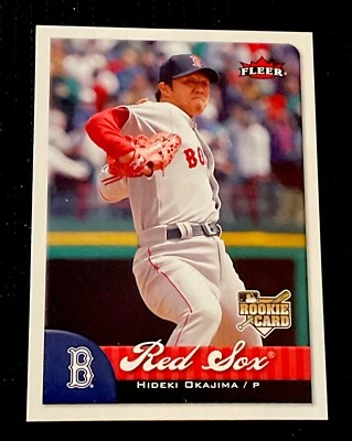 2007 Fleer Boston Red Sox Baseball Card #405 Hideki Okajima Rookie NM - Image 1 of 2