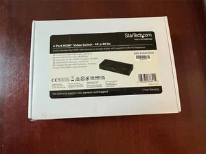 StarTech HDMI 2.0 Switch - 4 Port - 4K 60Hz - HDMI Automatic Video Switch Box - Picture 1 of 4