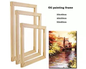 Kit telaio in legno massello fai da te per pittura ad olio fai da te facile da costruire, pittura montaggio a parete - Foto 1 di 11