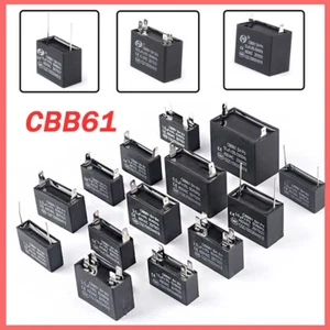 Condensatore avviamento ventola CBB61 450 VAC 50/60 Hz condensatore rettangolare funzionante motore - Foto 1 di 36