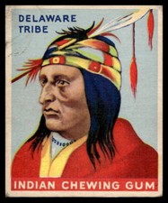 1933 Goudy Indian Chewing Gum #119 Delaware Tribe  VG-VGEX NO RESERVE!