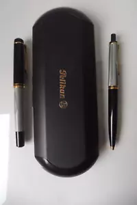 Pelikan - Set de escritura, pluma estilográfica y bolígrafo, grabado: Christel - Imagen 1 de 7
