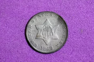 ESTATE FIND 1852 Three Cent Silver #M13350 - Picture 1 of 2