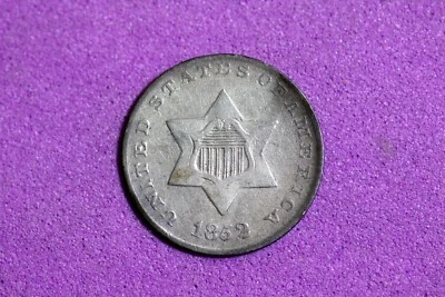 ESTATE FIND 1852 Three Cent Silver #M13350 - Image 1 of 2