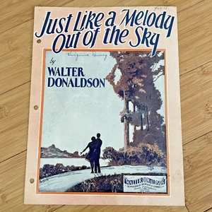 Vintage Sheet Music - Just Like A Melody Out of the Sky - 1928 Walter Donaldson - Picture 1 of 7