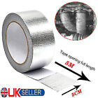 Silver Exhaust Heat Wrap Manifold Downpipe High Temp Bandage Tape 5M*5cm UK
