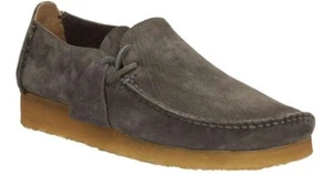Clarks Originals Mens Wallabees Lugger Charcoal Lea L Shape UK 7 / US 8 G - Picture 1 of 3