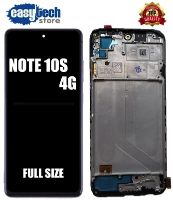 XiaoMi REDMI Note 10S 4G M2101K7BNY FRAME TFT Touch Display Schermo LCD NERO - Immagine 1 di 4