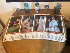 COCA COLA Calendar Pages 1973 1974 Vintage - Picture 1 of 9