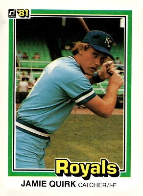 1981 Donruss #341 Jamie Quirk - Image 1 of 2