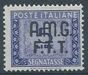 1947-49 TRIESTE A SEGNATASSE 2 RIGHE 5 LIRE MNH ** - W176 - Picture 1 of 1