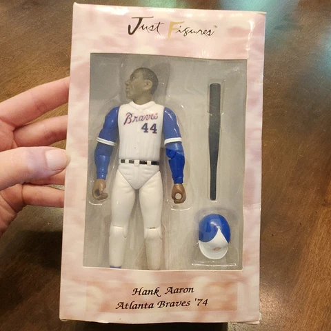 1999 Just Figures Hank Aaron Atlanta Braves 1974 Batting Pose minors player Cover