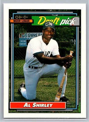Al Shirley 1992 O-Pee-Chee Draft Pick Set Break BASEBALL #306 New York Mets RC - Image 1 of 2