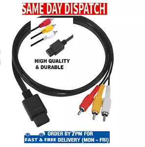Super Nintendo SNES GameCube GC N64 TV Cable AV Lead Wire RCA Audio Video Cable - Picture 1 of 1