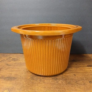 Olla de cocción lenta Rival de 3,5 cuartos de galón marrón solamente, 3150/2 original vintage - Imagen 1 de 10