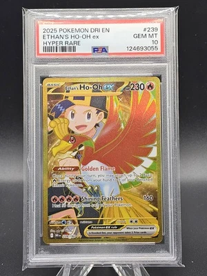 PSA 10 Ethan’s Ho-Oh ex Hyper Rare Destined Rivals 239/182 - Image 1 of 2
