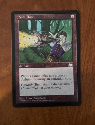 MTG Weatherlight Null Rod Lightly Played Great Condition - Image 1 of 2