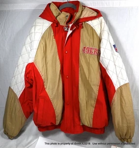 NEW NWT Vintage NFL STARTER JACKET San Francisco 49ers Size XL Football Coat - Picture 1 of 6