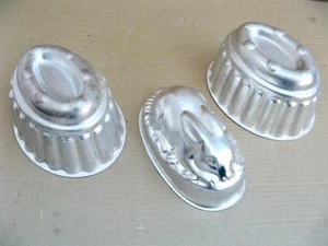 Molde de gelatina tamaño completo ovalado estriado o conejito de Pascua aluminio Kitchenalia - Imagen 1 de 3