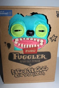 NUEVO 9" ZURU Fuggler NUEVO FUGGS ON THE BLOCK Greedy Grinner Azul Divertido Monstruo Feo - Imagen 1 de 3