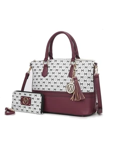 MKF Collection Saylor Circular Print Women Tote Bag & Wristlet Wallet by Mia k - Picture 1 of 64