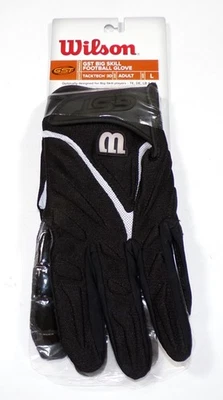 Guantes de fútbol americano Wilson GST Big Skill TackTech 3D negros/blancos talla para adultos GRANDES Foto 1 de 3