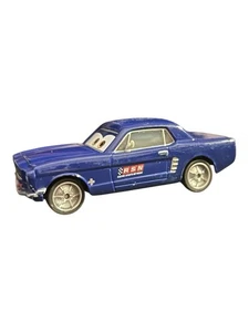 Disney Pixar Cars “Brent Mustangburger” RSN Azul Ford Mustang 1:55 Die-Cast Toy - Imagen 1 de 6