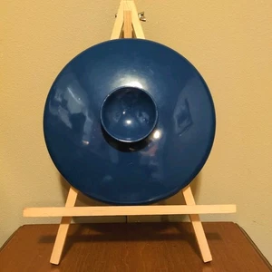 Vintage COPCO Dutch Oven Lid Blue Enamel Denmark 8” Michael Lax - Picture 1 of 15