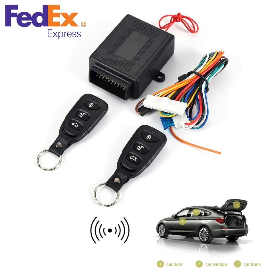 Controladores remotos automáticos alarma central cerradura puerta desbloqueo sistema de entrada sin llave kit Foto 1 de 4