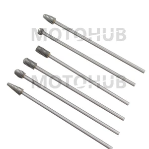 6pcs Rotary File Cut Burr 1/4" Carbide Burs Metal Marble Jade Bone Drill Bit Set - Picture 1 of 11