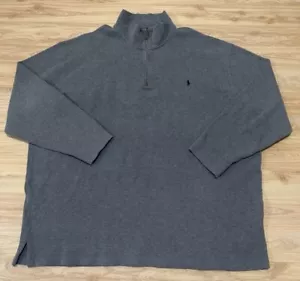 POLO RALPH LAUREN UOMO 1/2 ZIP MAGLIA MAGLIONE PULLOVER CASUAL TG 4XLT ALTO USATO IN OTTIME CONDIZIONI - Foto 1 di 6