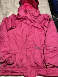 BURTON SNOW JACKET Kids XL Pink Snowboard Hooded - Picture 1 of 9