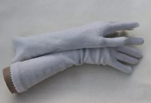 Knitted women long elbow gloves, size M full fingers gloves,wool arm warmers - Picture 1 of 24