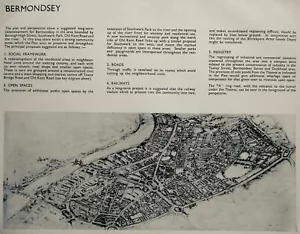 Plan original 1943 / Mapa Plan del Condado de Londres PLAN BERMONDSEY Alan Mackenzie - Imagen 1 de 4