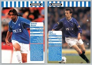Gabriel Amato / Neil McCann - Rangers #16 Football Magic 1998-9 Fact File Page - Picture 1 of 1