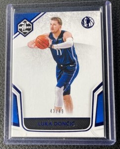 2019-20 Panini Chronicles Luka Doncic Numbered 43/49 Limited Blue #399