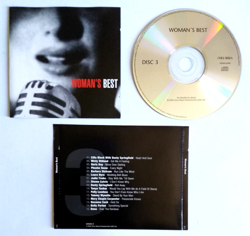 Cd Woman's Best Disc 3 Compilation Uk 2002 Dusty Springfield Tammy Wynette (L26) - Immagine 1 di 1