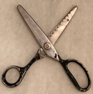 Vintage Pinking Shears By Del 4” Scissors Sewing Craft Fabric Shears - Picture 1 of 4