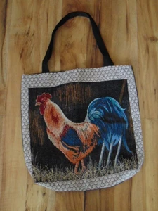 Rooster Tapesry Tote Bag - Picture 1 of 2