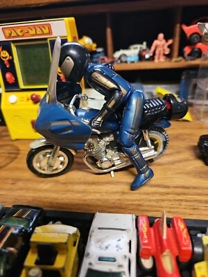 2 VINTAGE 1980s Kidco TURBO TEAM MOTORCYCLE RIDERS ACTION FIGURE AND CYCLE - Image 1 of 2