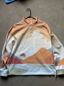 Kith X Columbia Quarter Zip Sweater - Aura - Large - Picture 1 of 7