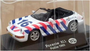 Altaya 1/43 Scale 3424B - Porsche 911 (Netherlands Politie) 1993 White/Red/Blue - Picture 1 of 5