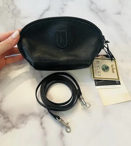 Hartmann by Lombardo Black Leather Small Crossbody Bag - Picture 1 of 4