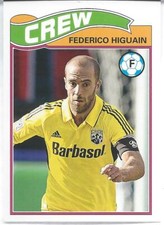 2013 Topps MLS Soccer 1978 EPL Footballer FEDERICO HIGUAIN Godoy Cruz Colon Crew
