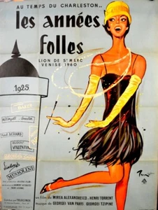 LES ANNEES FOLLES 1959 FRENCH POSTER 47x63 BRENOT - Picture 1 of 1