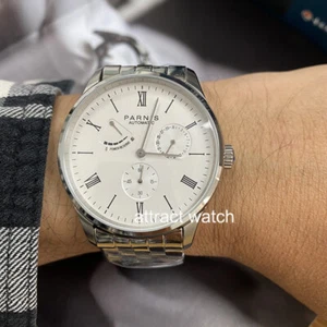 Reloj Pulsera Parnis 41.5mm Power Reverse Automático Hombre Pequeño Indicador Segunda Fecha - Imagen 1 de 73
